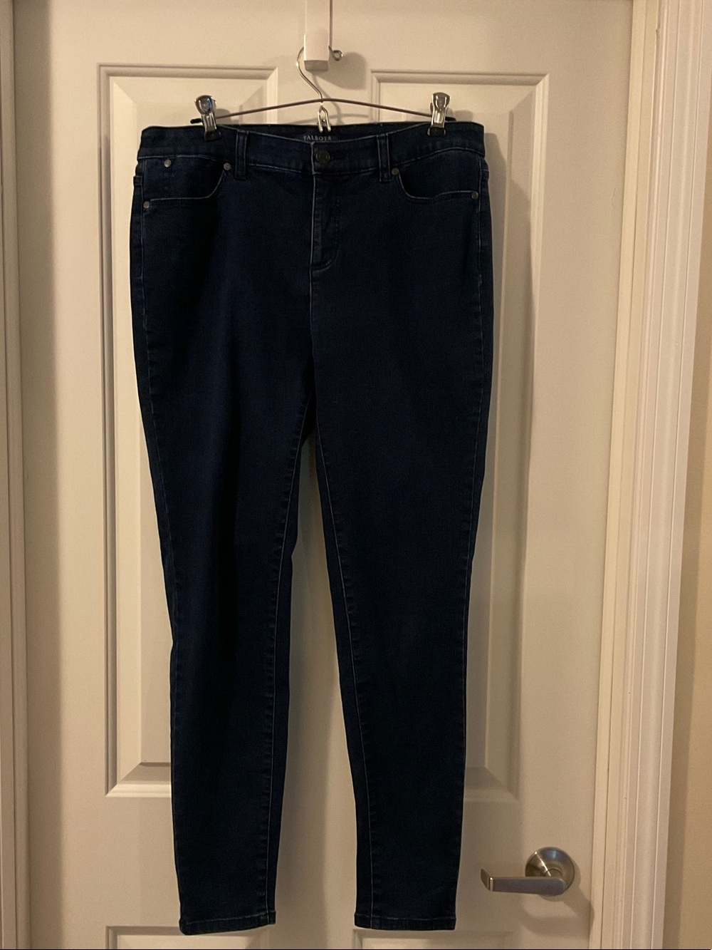 Talbots Women's Dark Blue Stretch Straight Leg Jeans Size 10